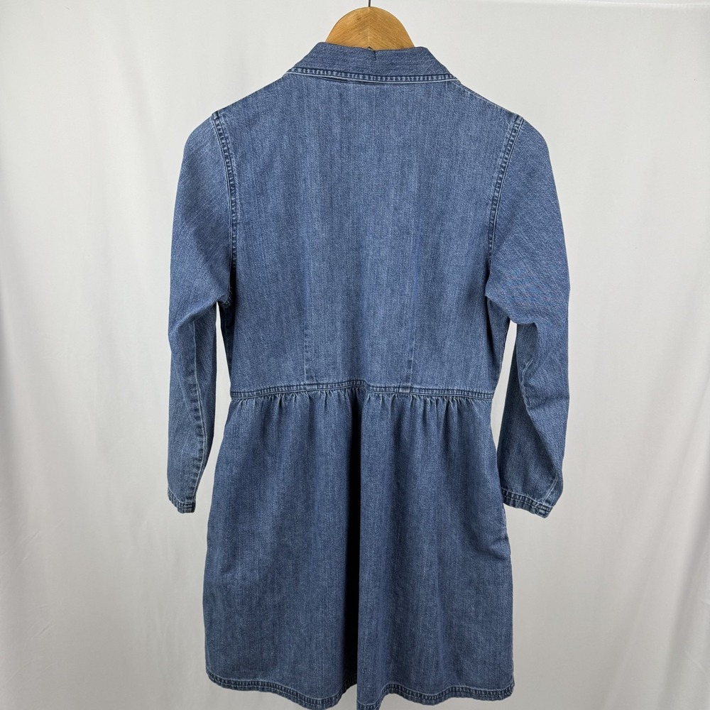 Vintage L.L. Bean Denim Blue Mini Dress - Picture 3 of 6